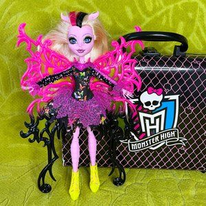 Monster High Freaky Fusion Bonita Femur Doll Hybrid Skeleton Mattel 2013 + Case
